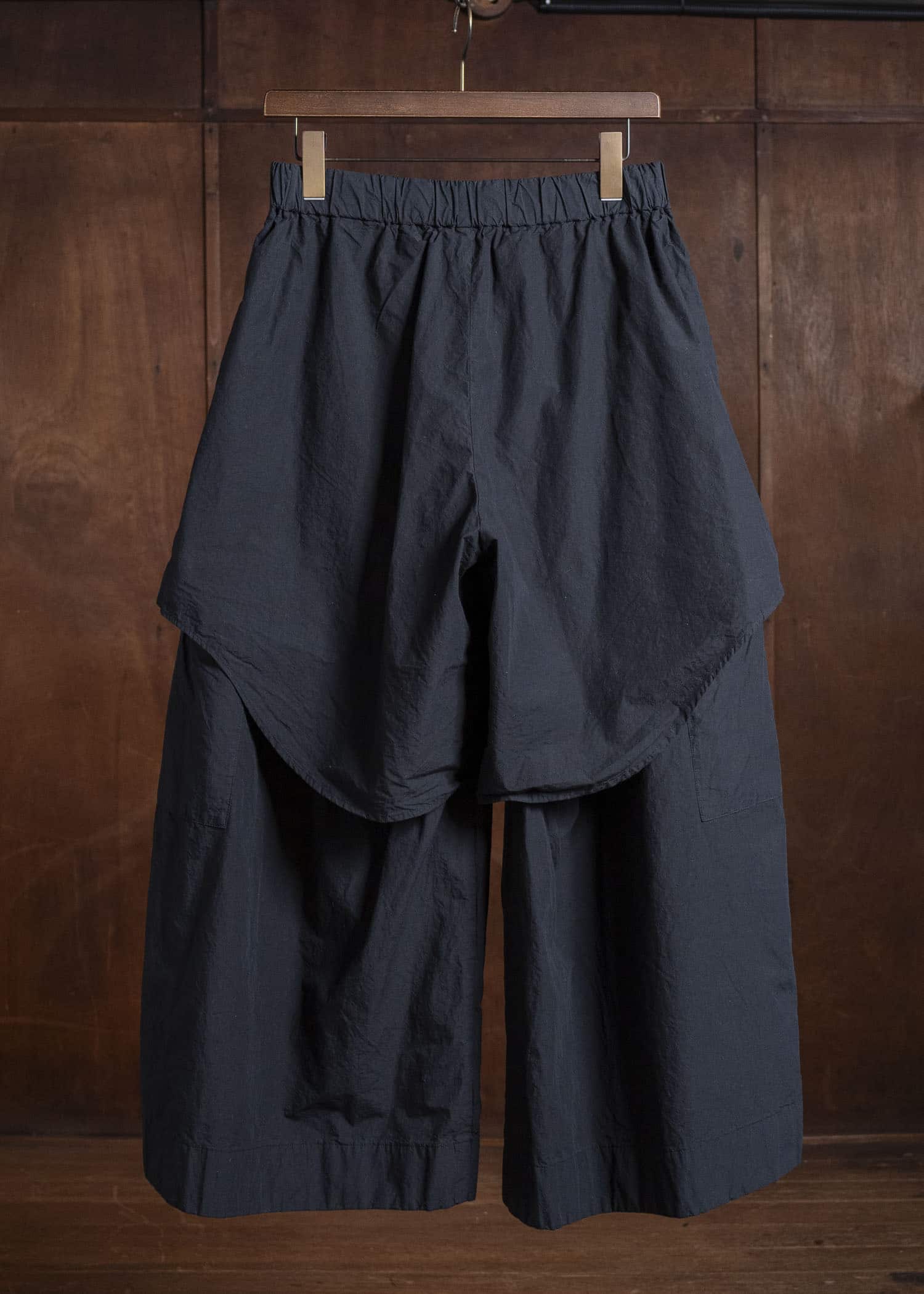 amachi. Layered Utility Pants AY18B-3076 Charcoal Black