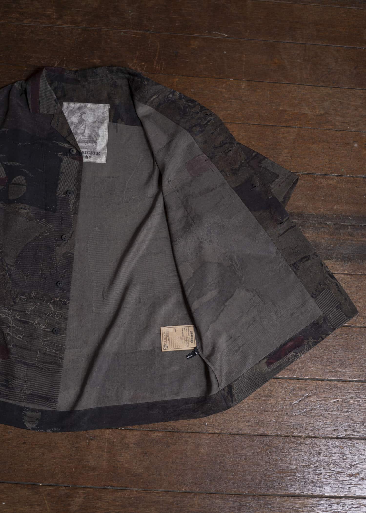 ZIGGY CHEN 0M2510702 Digital Print Short Sleeve Shirt MIX OLIVE