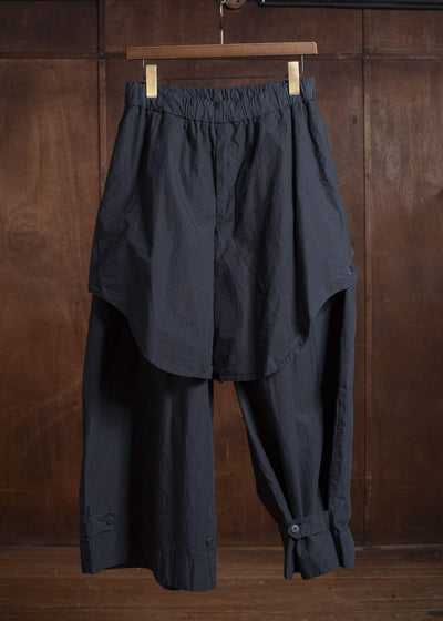 amachi. Layered Utility Pants AY18B-3076 Charcoal Black