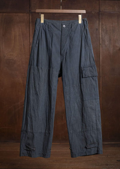 amachi. Double Knee Cargo Pants - Light Weight AY009B-3032 ND - Blue Gray
