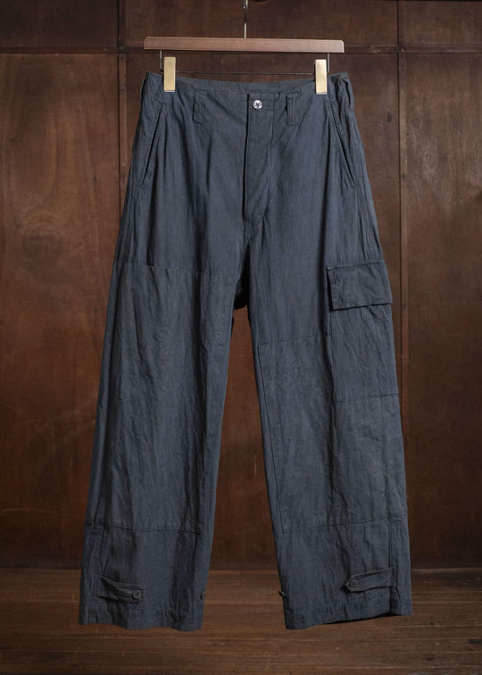 amachi. Double Knee Cargo Pants - Light Weight AY009B-3032 ND - Blue Gray