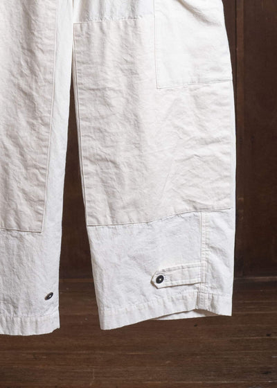 amachi. Double Knee Cargo Pants - Light Weight AY009B-3032 Off White