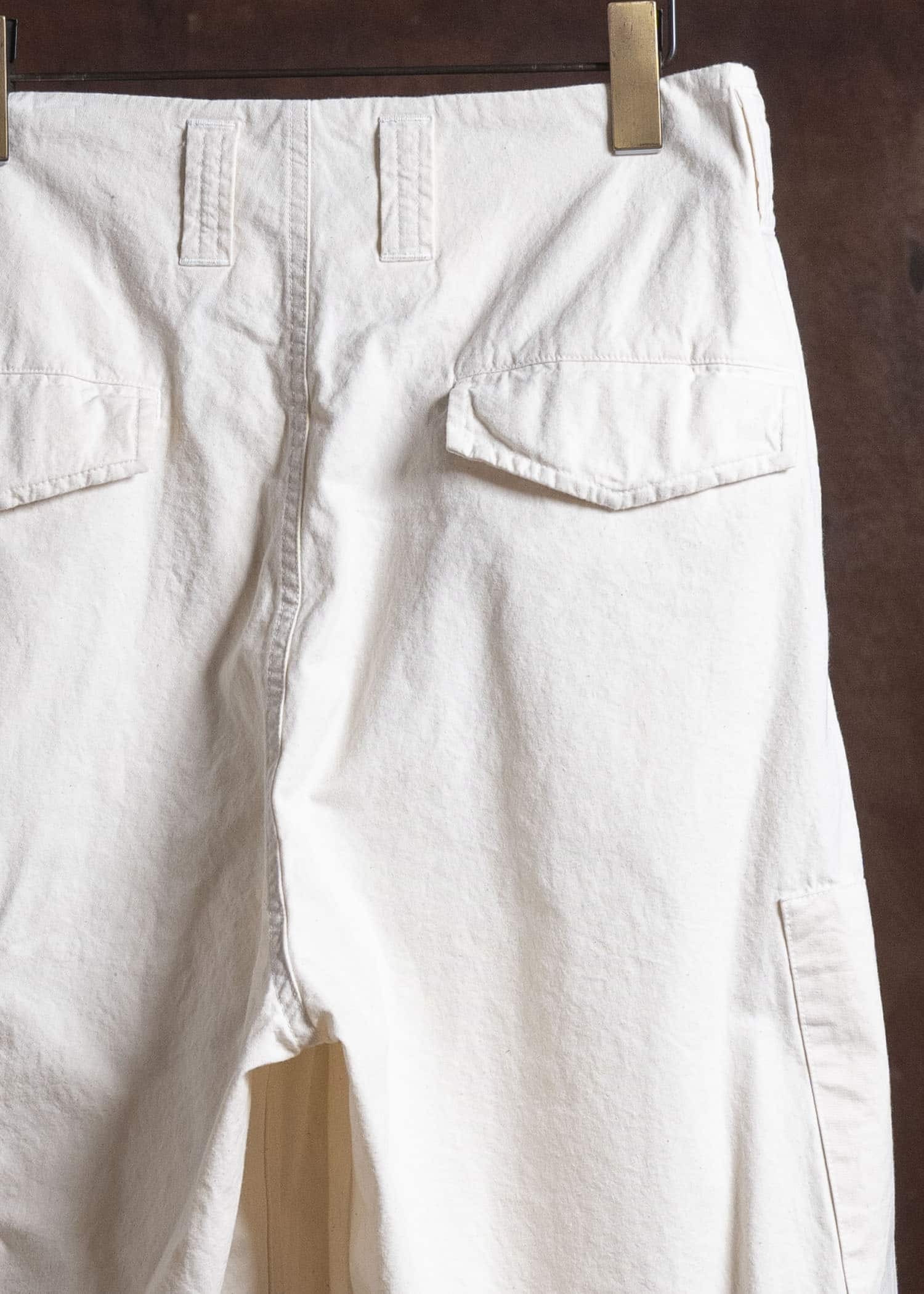 amachi. Double Knee Cargo Pants - Light Weight AY009B-3032 Off White