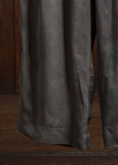 ZIGGY CHEN 0M2510547 Straight Leg Wide Trousers DARK GREY