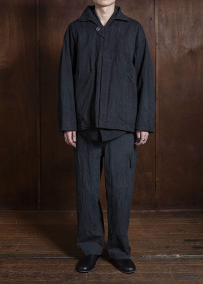 amachi. Double Knee Cargo Pants - Light Weight AY009B-3032 ND - Blue Gray