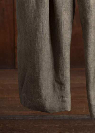 ZIGGY CHEN 0M2510504 Drop Crotch Wide Leg Trousers FADED OLIVE