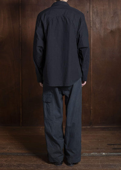 amachi. Fabric Forming Field Jacket AY18J-2098 Charcoal Black