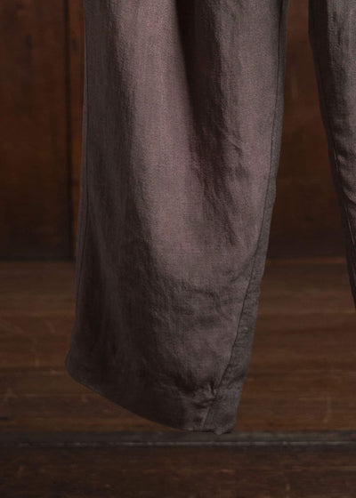 ZIGGY CHEN 0M2510546 Front Pleats Trousers MAUVE BROWN