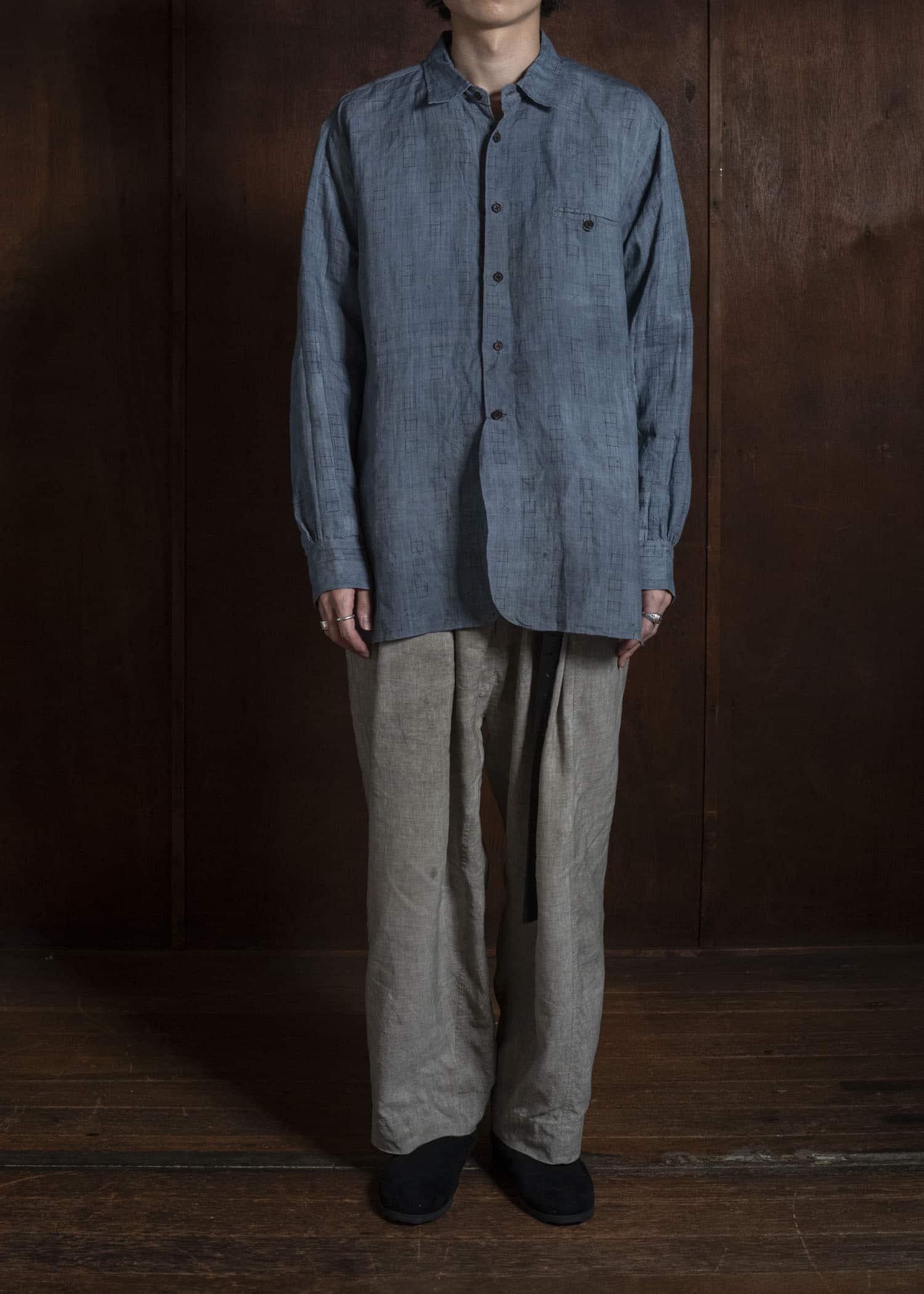 NORA Taisho- Eary Shown Japan 麻 Shirt