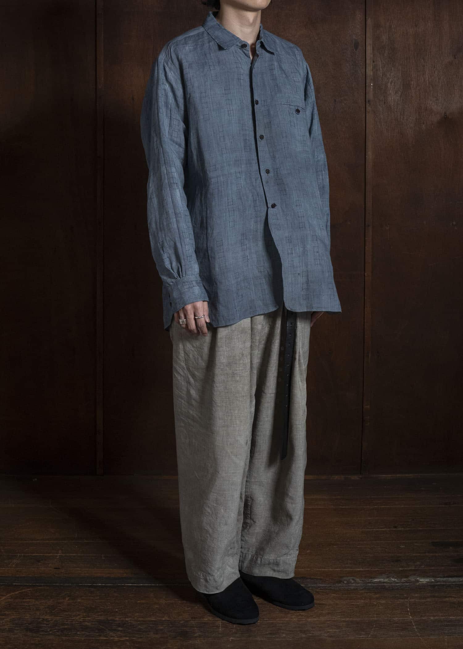 NORA Taisho- Eary Shown Japan 麻 Shirt