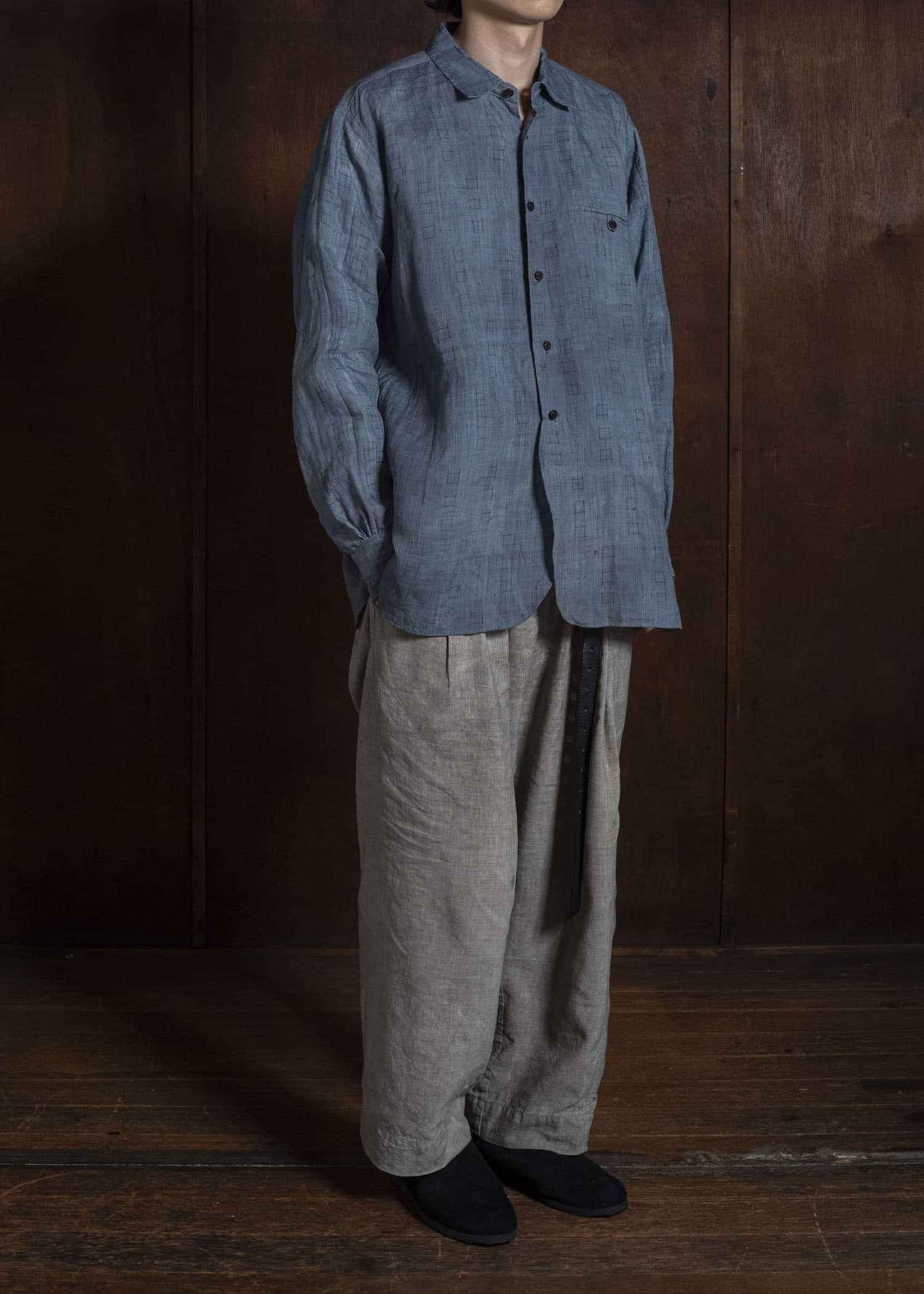 NORA Taisho- Eary Shown Japan 麻 Shirt
