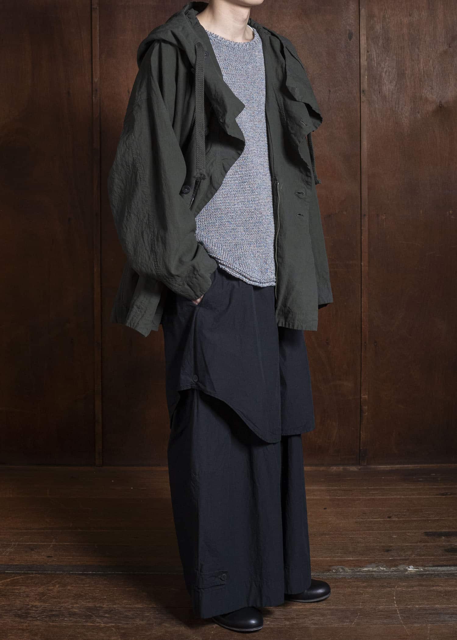 amachi. Coverd Jacket - Washi AY18J-2090-SS ND - Green Gray
