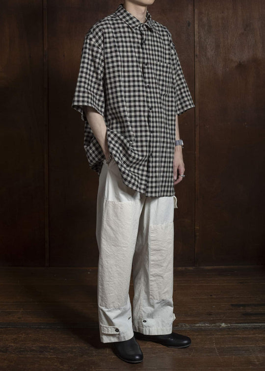 YOKO SAKAMOTO YS-26SS-56-GINGHAM Regular Collar S/S Shirt GINGHAM