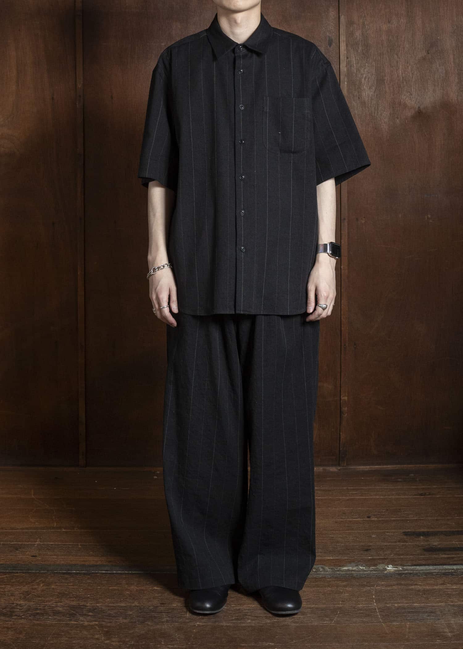 YOKO SAKAMOTO YS-26SS-58-STRIPE Baggy Easy Pants STRIPE
