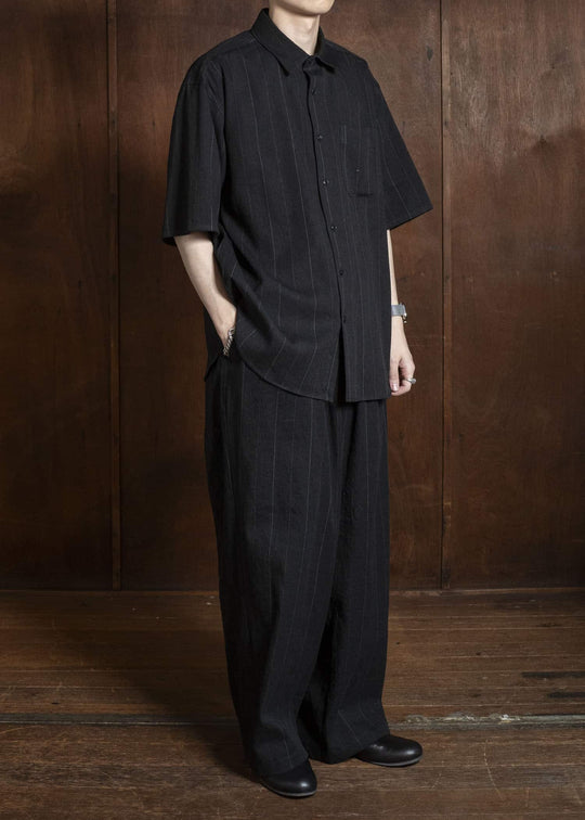 YOKO SAKAMOTO YS-26SS-58-STRIPE Baggy Easy Pants STRIPE