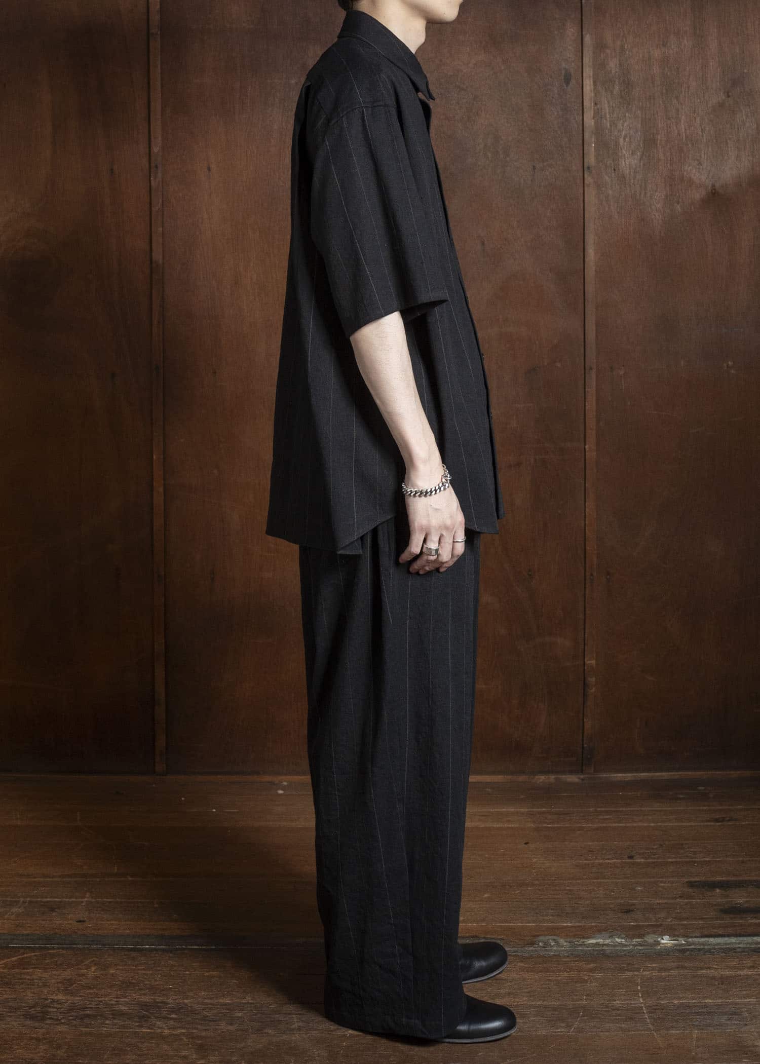 YOKO SAKAMOTO YS-26SS-58-STRIPE Baggy Easy Pants STRIPE