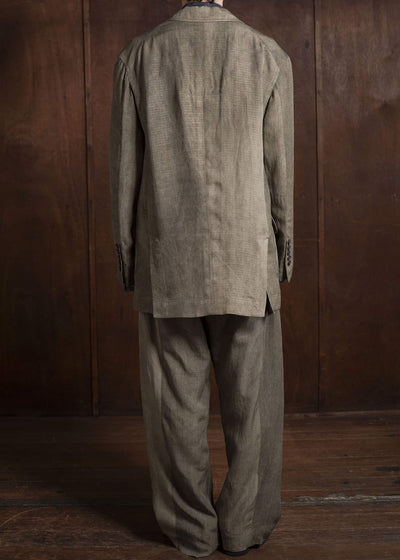 ZIGGY CHEN 0M2510920 1 Button Long Jacket FADED OLIVE