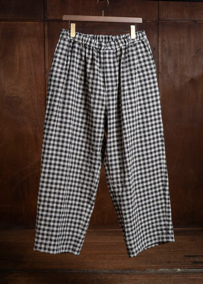 YOKO SAKAMOTO YS-26SS-58-GINGHAM Baggy Easy Pants GINGHAM
