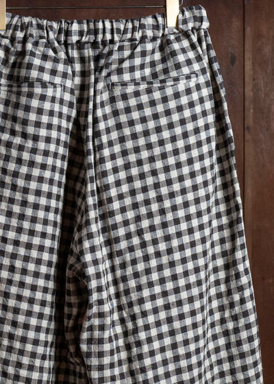 YOKO SAKAMOTO YS-26SS-58-GINGHAM Baggy Easy Pants GINGHAM