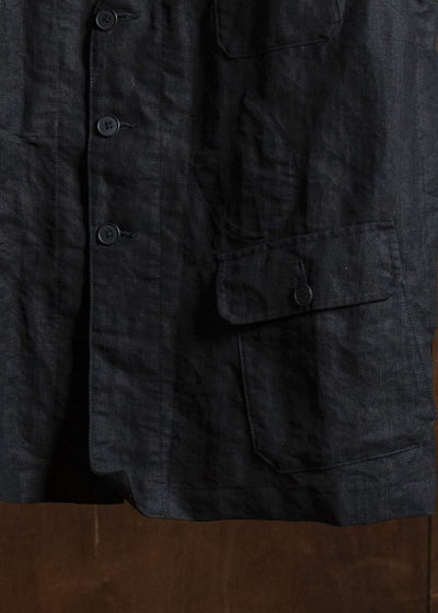 KLASICA MALAKOFF-db DECONSTRUCTED WORK WEAR VEST BLACK