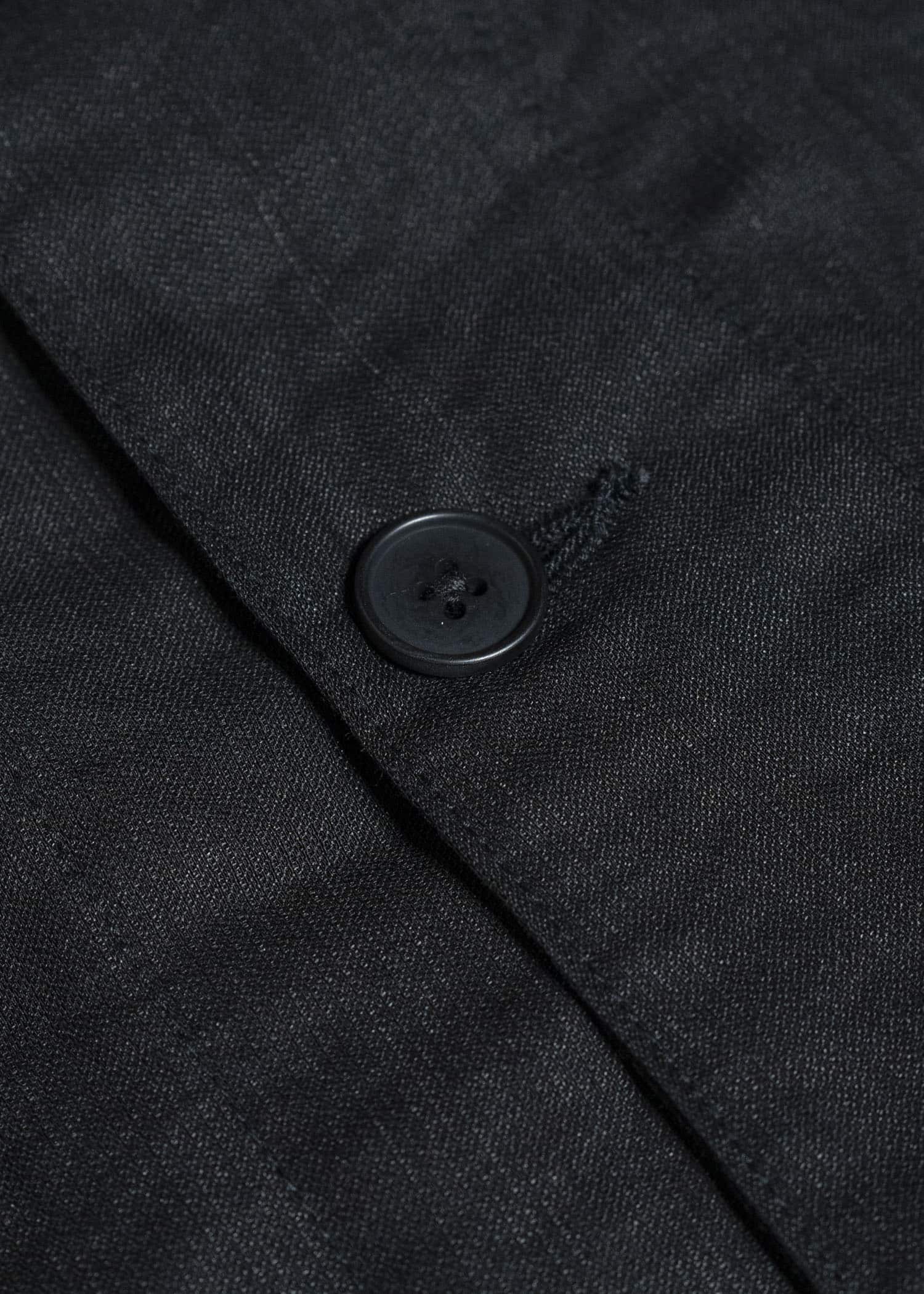 KLASICA MALAKOFF-db DECONSTRUCTED WORK WEAR VEST BLACK