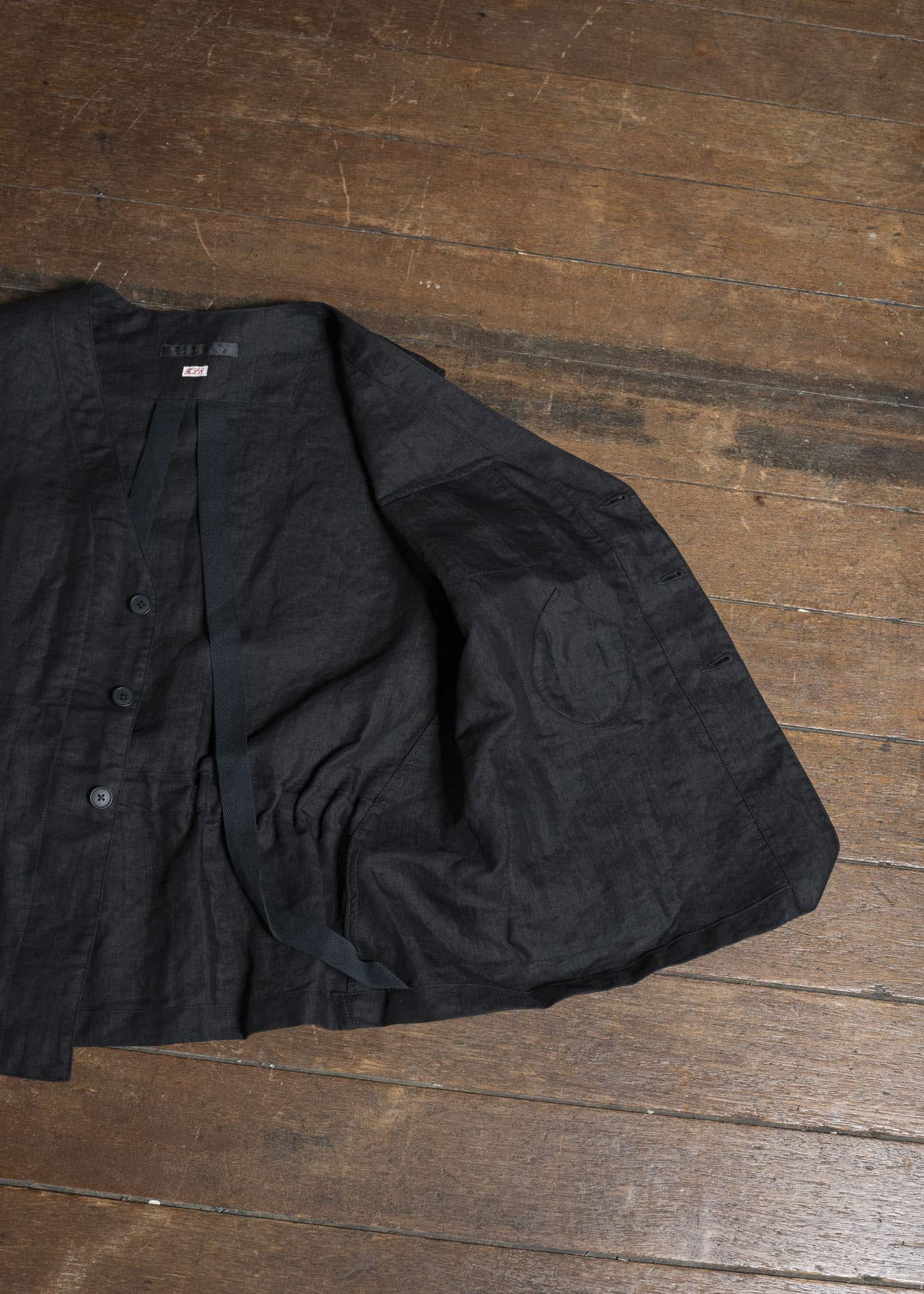 KLASICA MALAKOFF-db DECONSTRUCTED WORK WEAR VEST BLACK