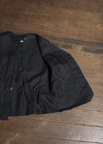 KLASICA MALAKOFF-db DECONSTRUCTED WORK WEAR VEST BLACK