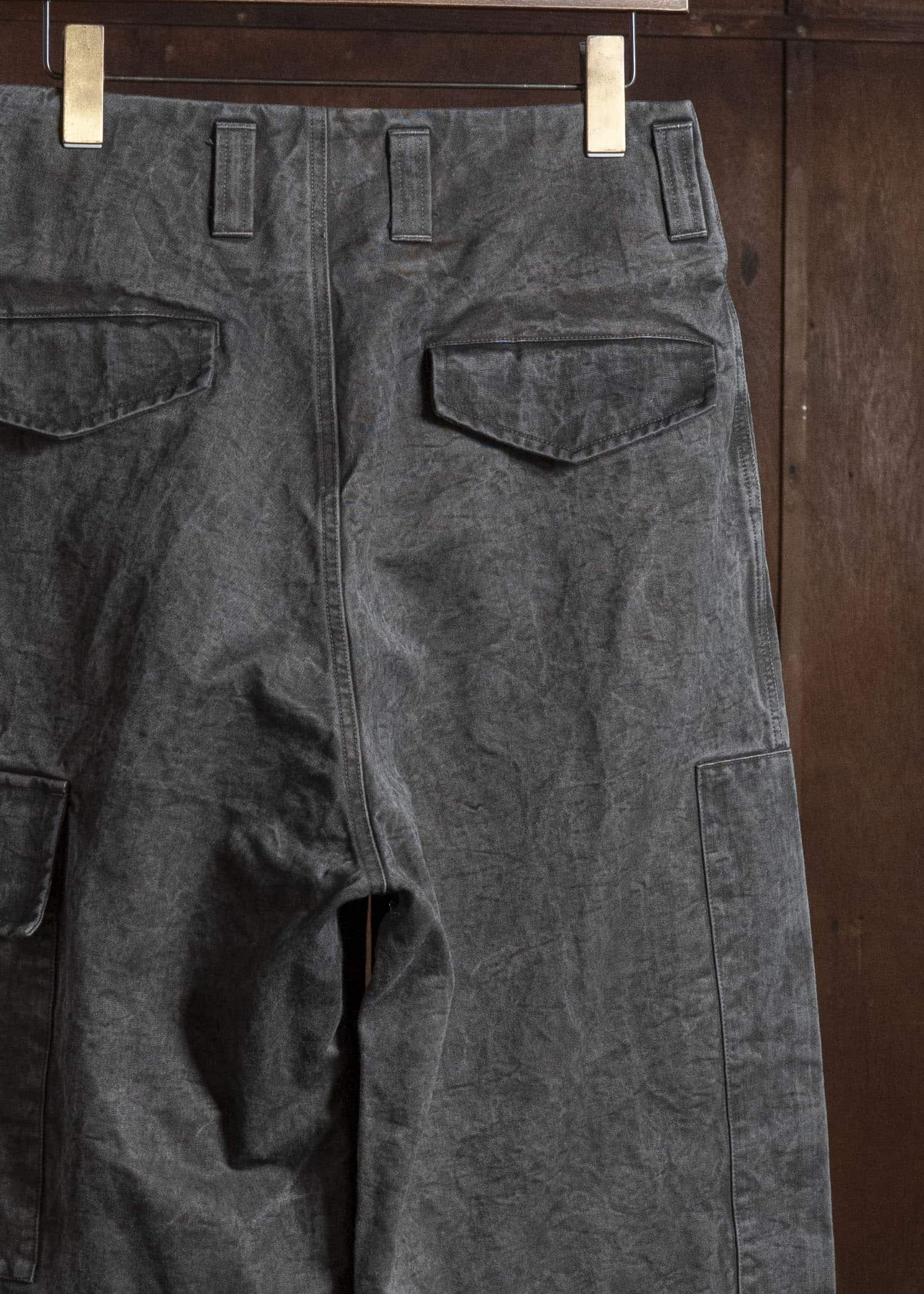 amachi. AY010B-3032 Double Knee Cargo Pants Sumi