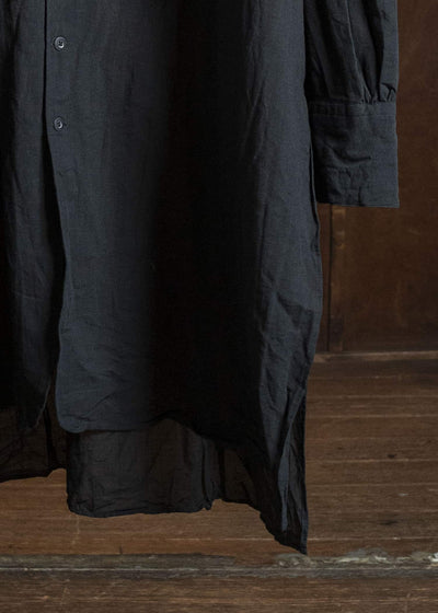 KLASICA SH-050-tw SQUARE TAIL LONG PYJAMA SHIRTS BLACK