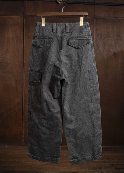 amachi. AY010B-3032 Double Knee Cargo Pants Sumi