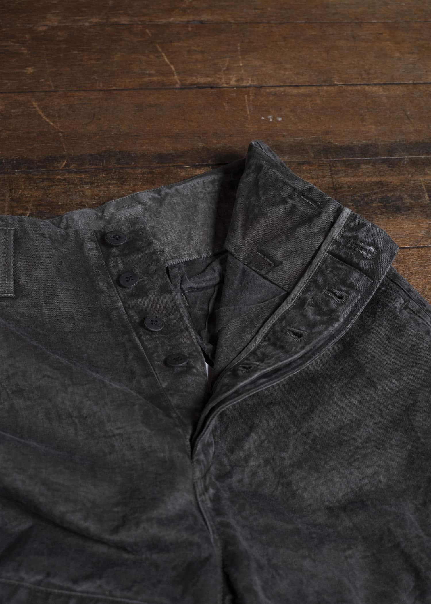 amachi. AY010B-3032 Double Knee Cargo Pants Sumi
