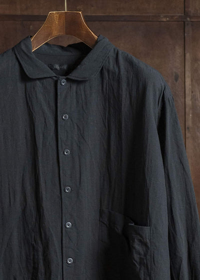 KLASICA SH-050-tw SQUARE TAIL LONG PYJAMA SHIRTS BLACK