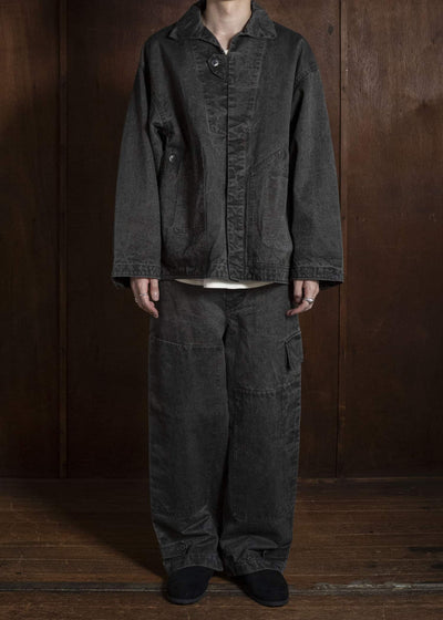 amachi. AY010B-3032 Double Knee Cargo Pants Sumi