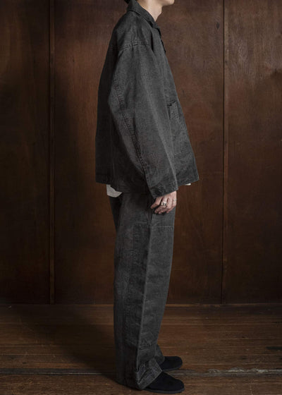 amachi. AY010B-3032 Double Knee Cargo Pants Sumi