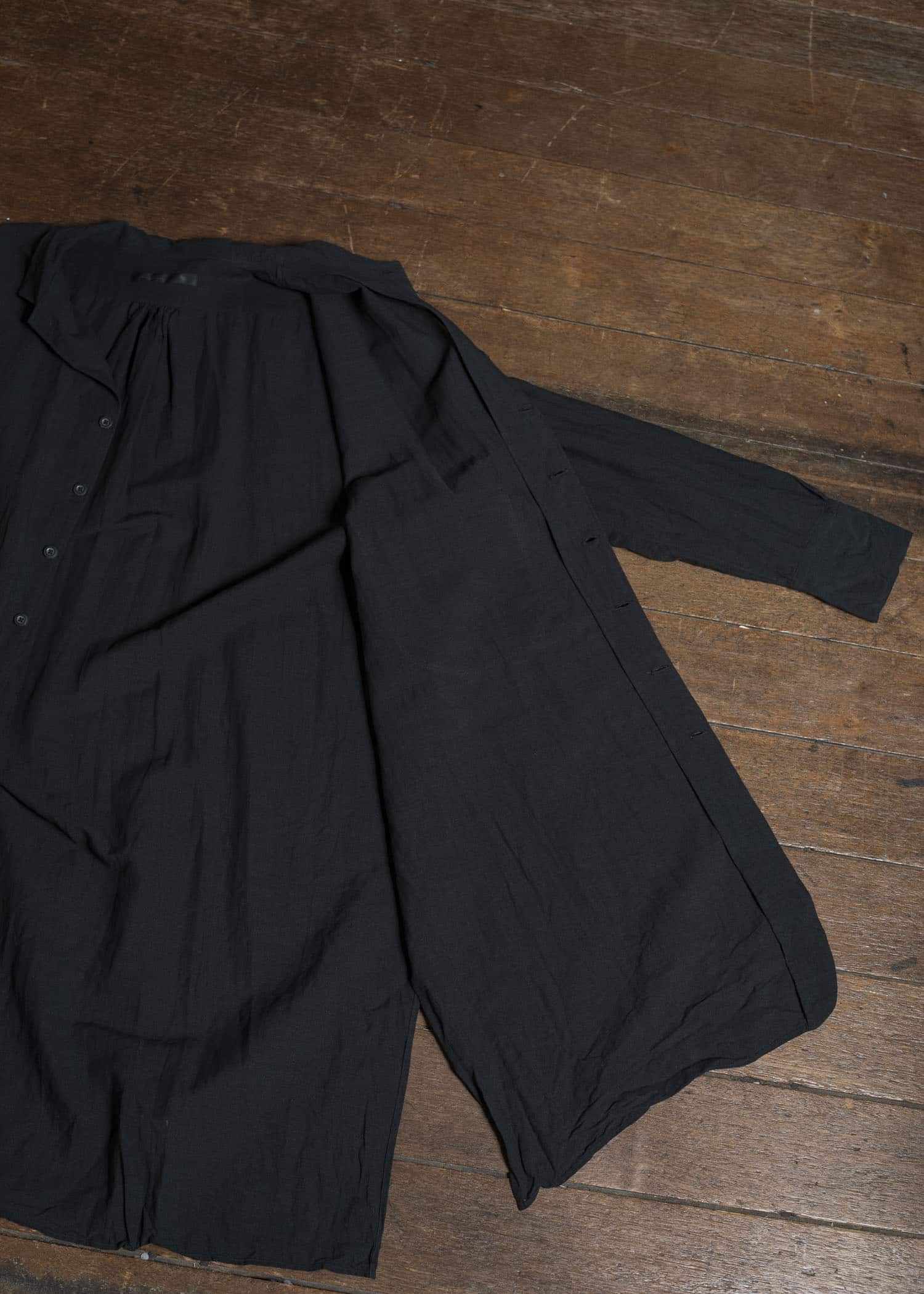 KLASICA SH-050-tw SQUARE TAIL LONG PYJAMA SHIRTS BLACK
