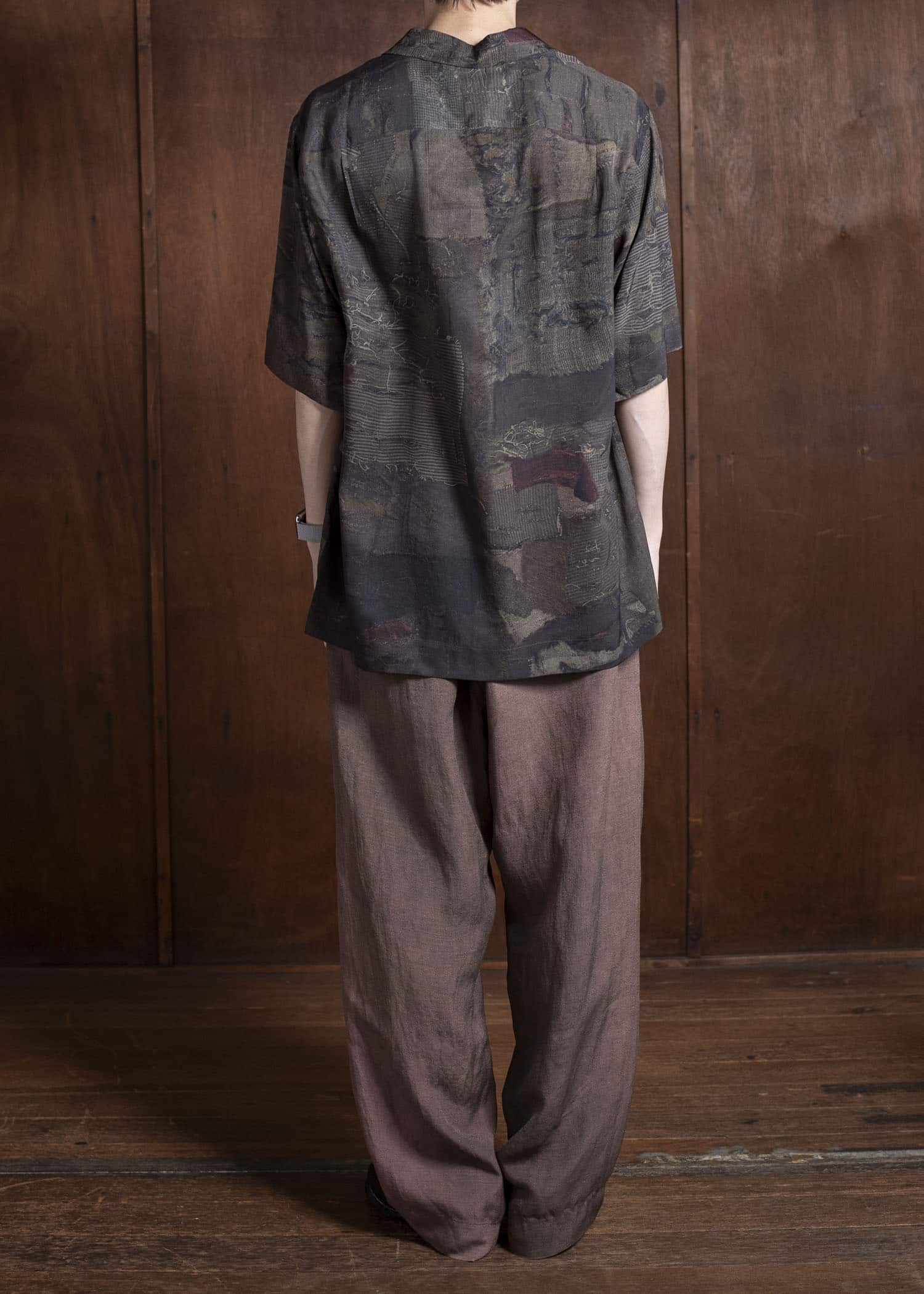 ZIGGY CHEN 0M2510702 Digital Print Short Sleeve Shirt MIX OLIVE