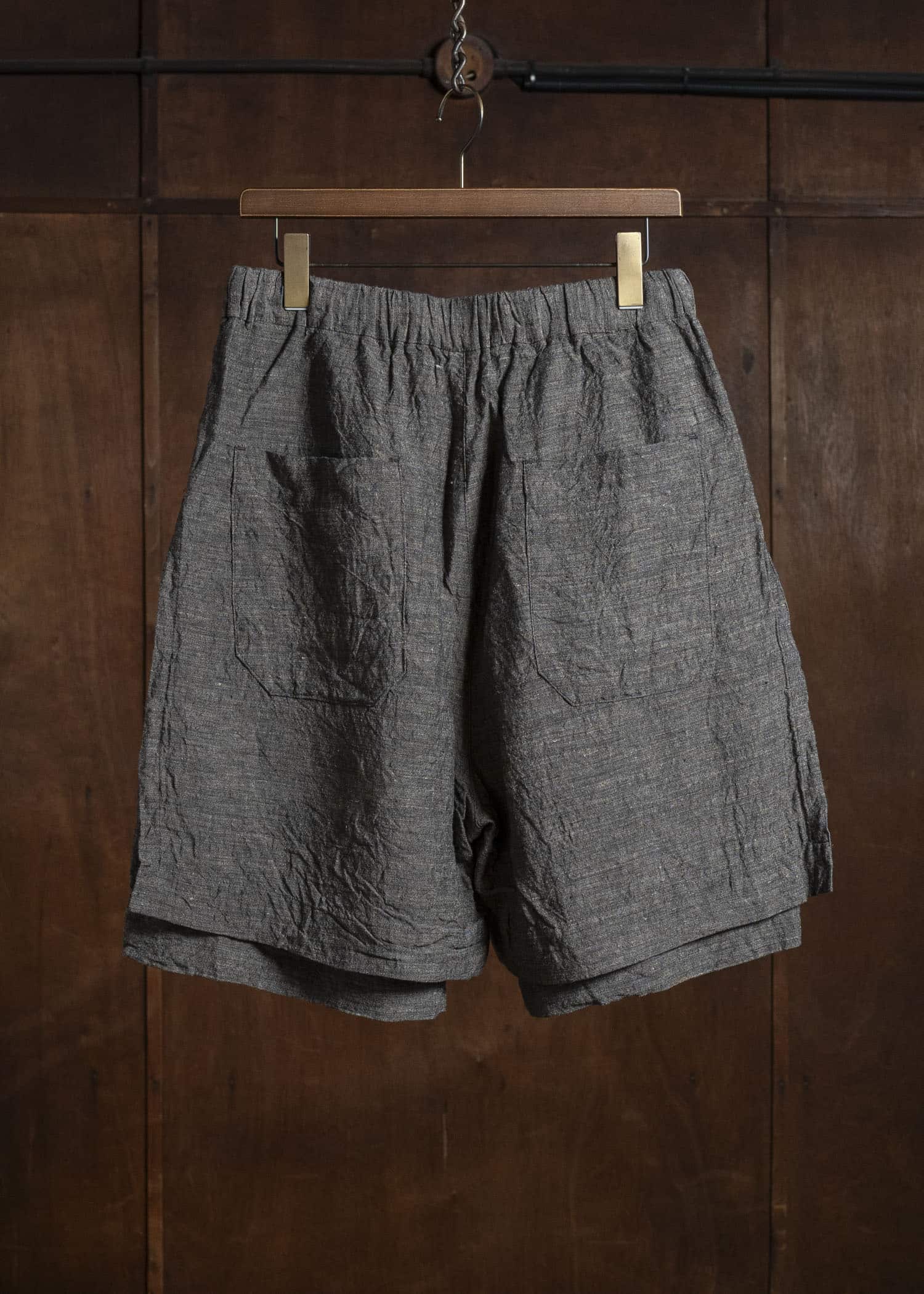 KLASICA VENT LAYERD WIDE SHORTS BROWN