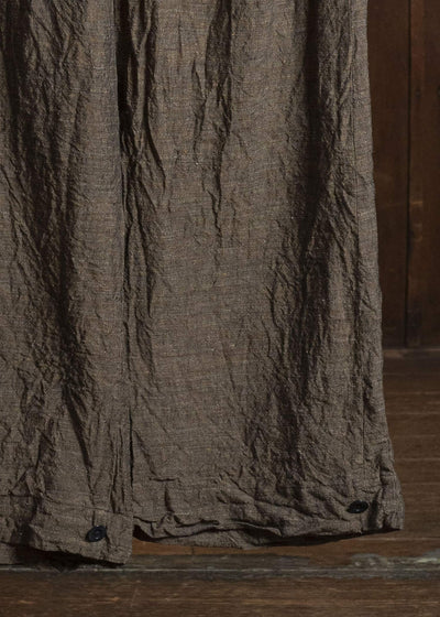 KLASICA LINDBERG II-lc SIDE TUCKED WIDE STRAIGHT TROUSERS SAFRON