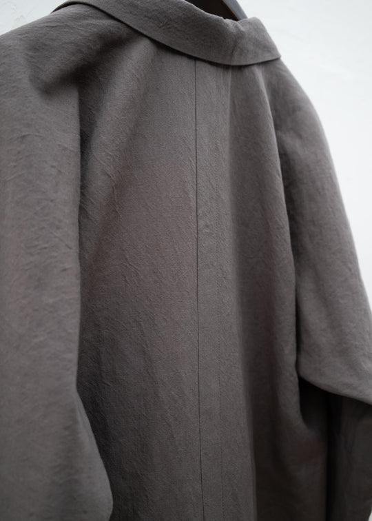 JAN-JAN VAN ESSCHE "JACKET#52" OVERSIZED BLAZER DOVE WOOL LINEN TWILL