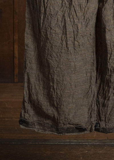 KLASICA LINDBERG II-lc SIDE TUCKED WIDE STRAIGHT TROUSERS SAFRON