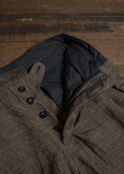 KLASICA LINDBERG II-lc SIDE TUCKED WIDE STRAIGHT TROUSERS SAFRON