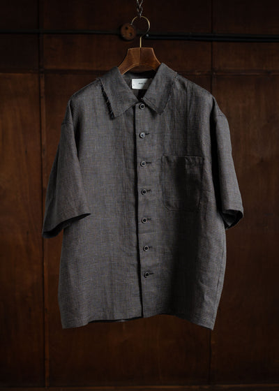 Peng Tai PTS24M01-1 CHECKED SL SHIRT BARITONE BLUE
