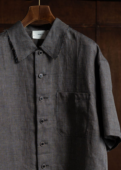 Peng Tai PTS24M01-1 CHECKED SL SHIRT BARITONE BLUE