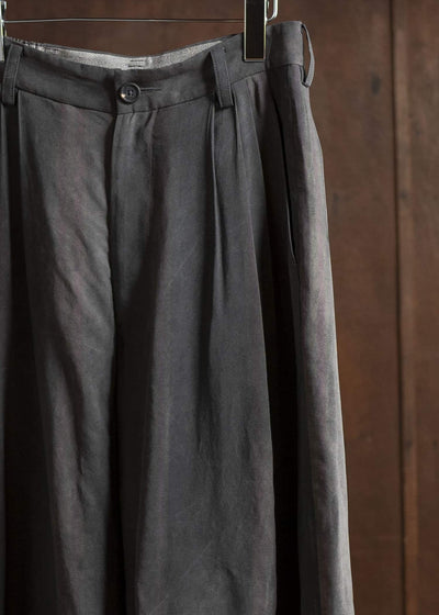 ZIGGY CHEN 0M2510532 Straight Leg Wide Trousers DARK PURPLE