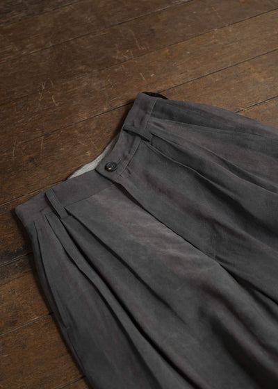 ZIGGY CHEN 0M2510532 Straight Leg Wide Trousers DARK PURPLE