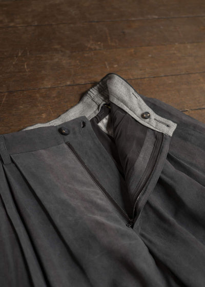 ZIGGY CHEN 0M2510532 Straight Leg Wide Trousers DARK PURPLE