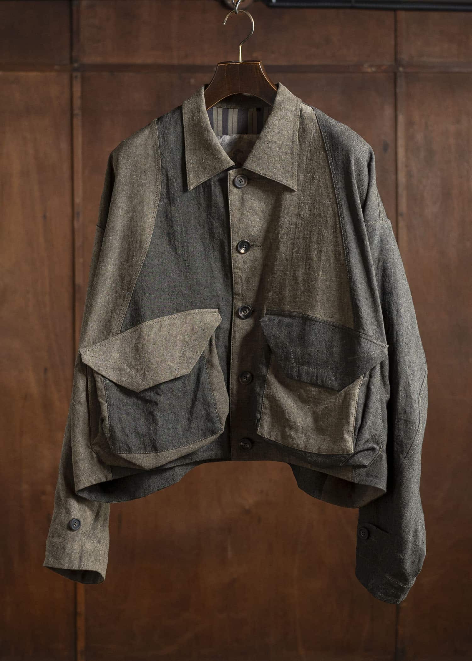 ZIGGY CHEN 0M2510923 Collaged Workers Jacket