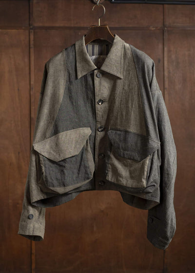 ZIGGY CHEN 0M2510923 Collaged Workers Jacket
