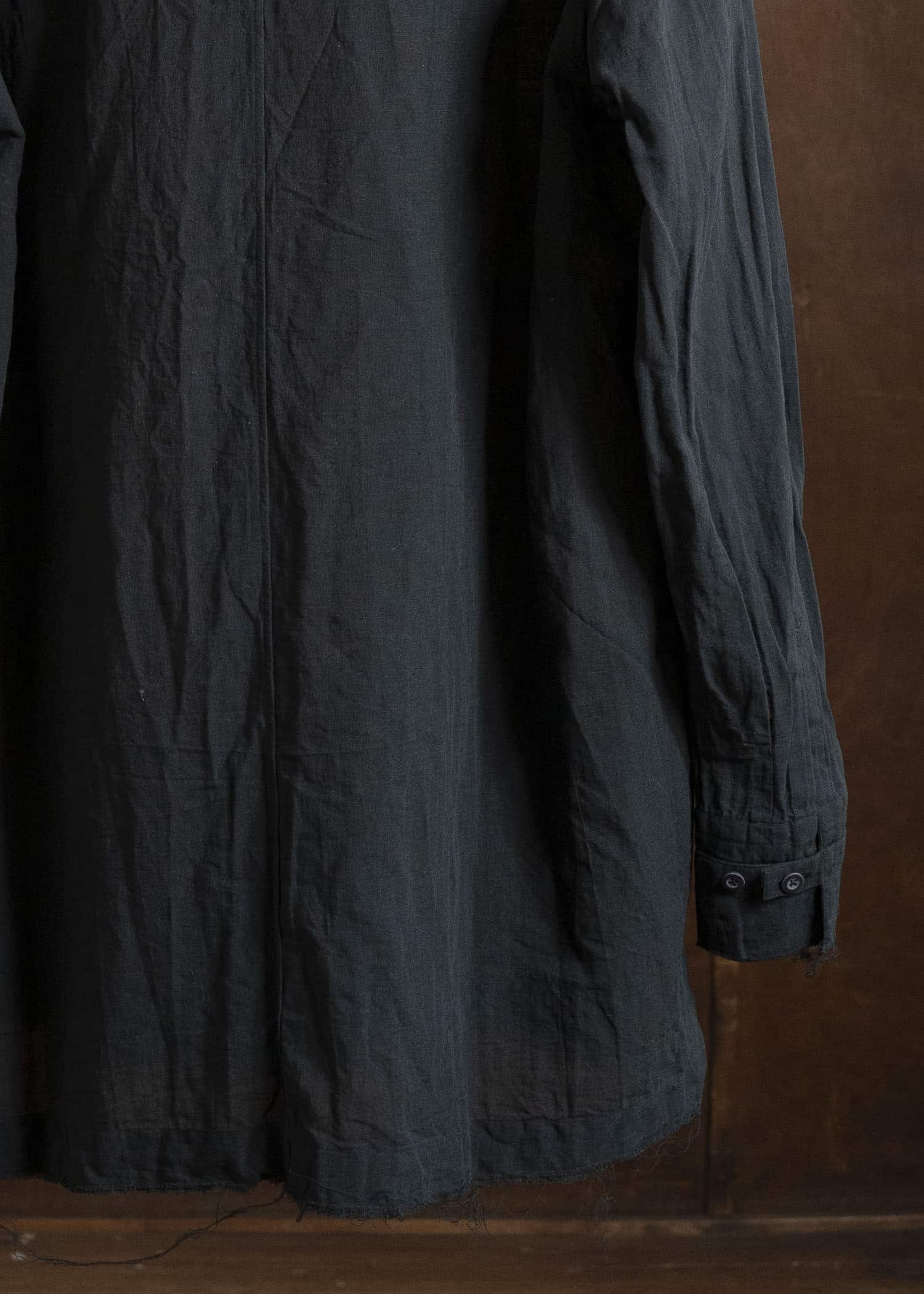 KLASICA SH-044 COLLARLES SPLIT RAGLAN SHIRTS BLACK