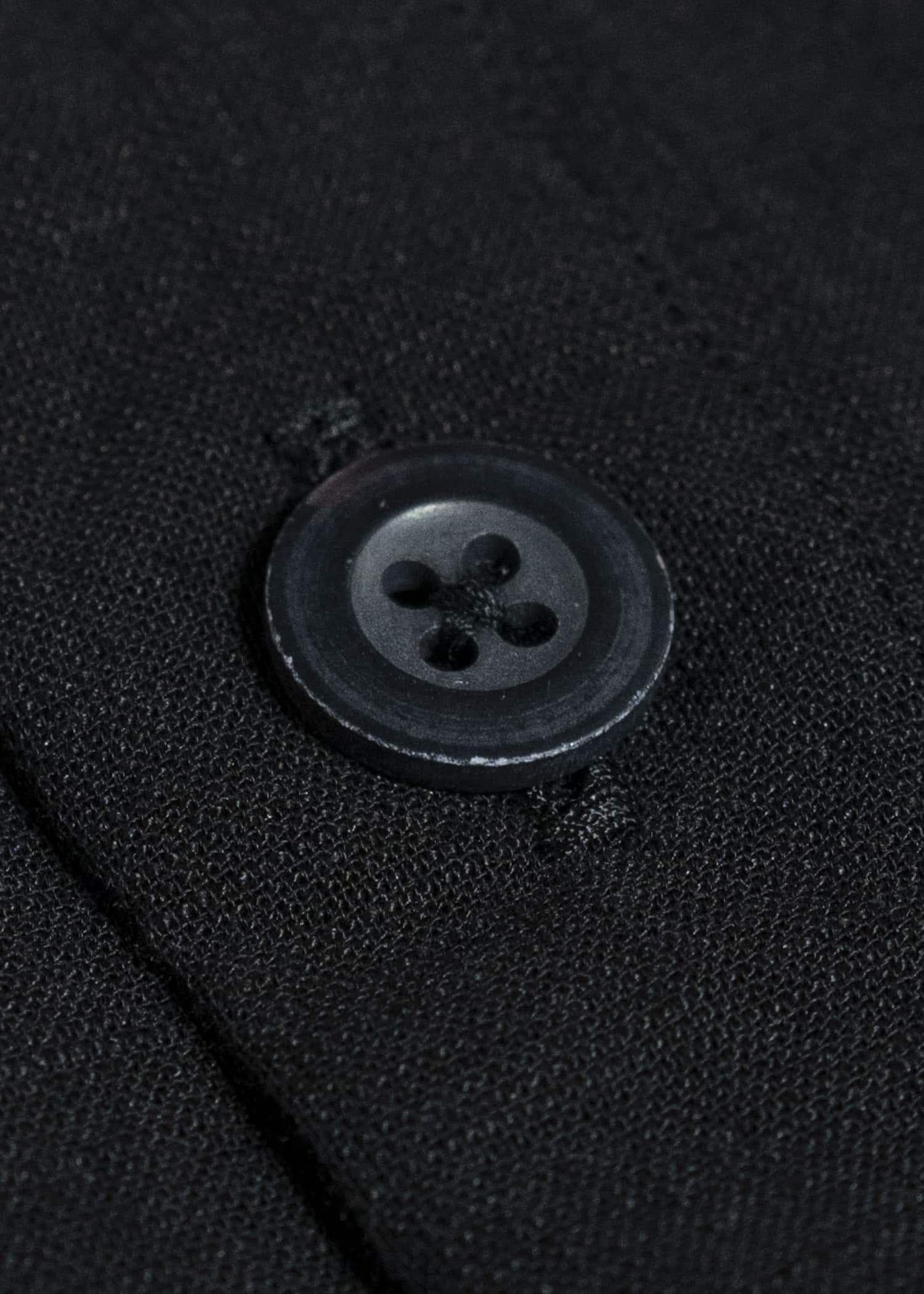 KLASICA SH-044 COLLARLES SPLIT RAGLAN SHIRTS BLACK